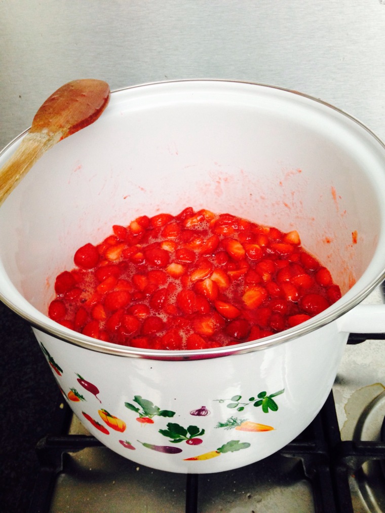 home made strawberry jam